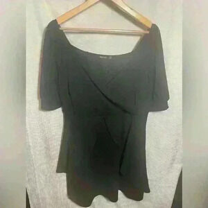 Boohoo 18 Black Blouse